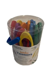 Learning Resources Easy-Grip Tweezers Set of 12 New - Picture 1 of 3