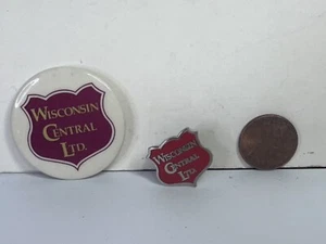 Wisconsin Central Limited Pinback Botón y Solapa/Pin Chaleco - Imagen 1 de 2