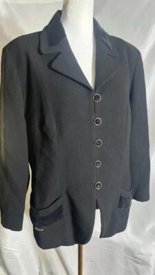 Weill Paris Wool Black Blazer Sz 34 - Image 1 of 4