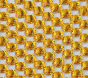500 Pietre Preziose Diamanti Autoadesive Strass Cristallo Decorazione Auto Artigianato Oro - Foto 1 di 3