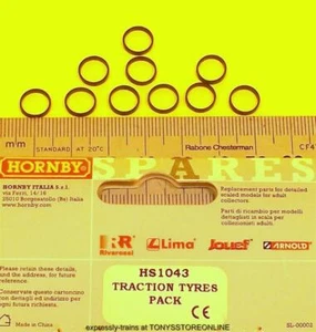 hornby international ho spares hs1043 1x pack 10 traction tyres for hl2001 (7mm) - Picture 1 of 1