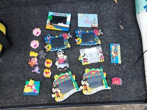 LOT DISNEY VINTAGE SOUVENIR VACATION TRAVEL REFRIGERATOR MAGNETS - Picture 1 of 4