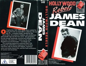 JAMES DEAN, HOLLYWOOD REBELS, 1982 , DOCO , PAL VHS, VG, RARE!!! - Picture 1 of 10