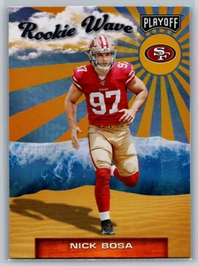 Nick Bosa 2019 Panini Playoff Rookie Wave #5 San Francisco 49ers - Picture 1 of 2