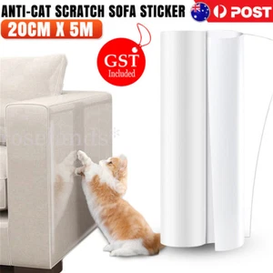 1 Roll Large Cat Scratch Guard Shield Furniture Sofa Walls Pet Couch Protector - Picture 1 of 14