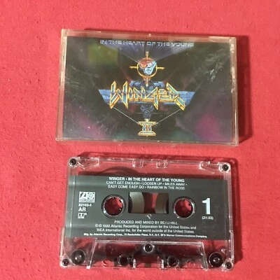 Winger – In The Heart Of The Young  *1990:Atlantic Cassette – A4 82103 (EX) copy — 第 1/4 张图片