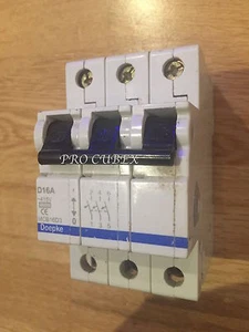 DOEPKE 16A MCB 3 POLOS MCB16D3 415V TIPO D - Imagen 1 de 1