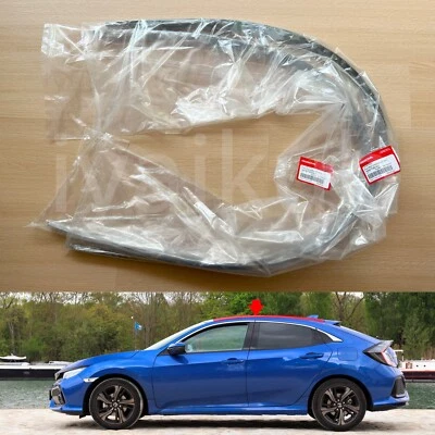 17-21 Genuino Honda Civic FK Hatchback techo lateral moldeado por goteo sello de resistencia contra la intemperie Foto 1 de 4