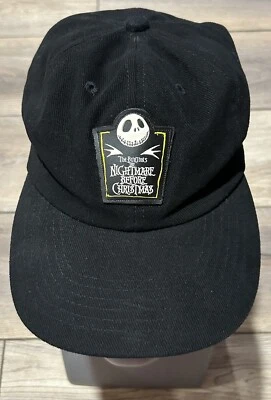 Vintage 1990s Tim Burtons Nightmare Before Christmas Movie Promo Cast Crew Hat - Image 1 of 4