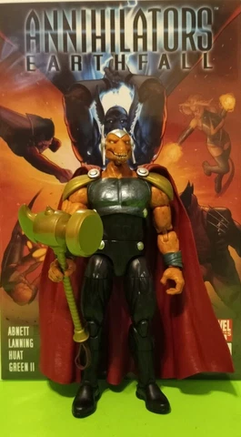 Marvel Legends BETA RAY BILL -SMART HULK BAF + COMIC ANNIHILATORS: EARTHFALL # 1 Cover