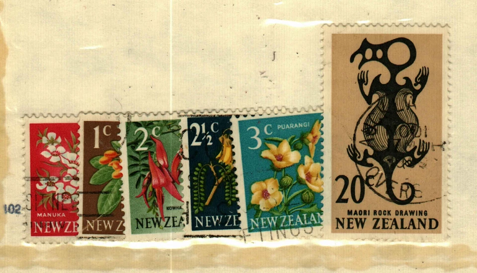 New Zealand #382-6,396 used Flowers - Image 1 of 1