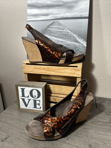 Sandali UGG 1926 Hazel Tartaruga Cinturino SlingBack Zeppe Plateau 9 40 Usati