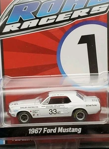 GREENLIGHT 1/64 DIECAST ROAD RACERS 1967 FORD MUSTANG - Picture 1 of 5
