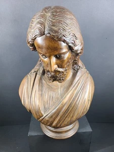 Busto de cerámica Jesucristo ~ 13,5 X 10" - Imagen 1 de 6