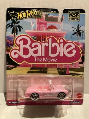 Hot Wheels Premium поп-культура Барби 1956 Corvette розовый * читать/смотрите фотографии * - Изображение 1 из 4