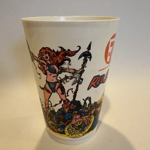1977 7-Eleven Marvel Red Sonja Slurpee Cup - 5” Tall - Picture 1 of 5