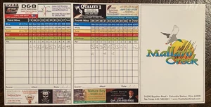 Mallard Creek GC - Columbia Station, OH - Used 36 Hole Scorecard - Picture 1 of 2