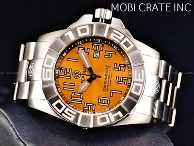 Deep Blue Bluetech Abyss II 52 Tubes Orange Dial Swiss ETA 2824 Automatic Watch - Image 1 of 4