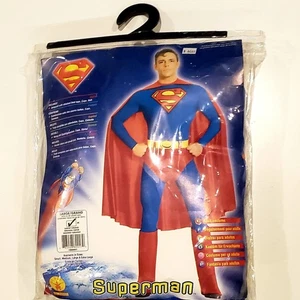 🗨 Vintage Rubie's Classic Superman Costume Adult Large Size New Deadstock 🗨 - Picture 1 of 2