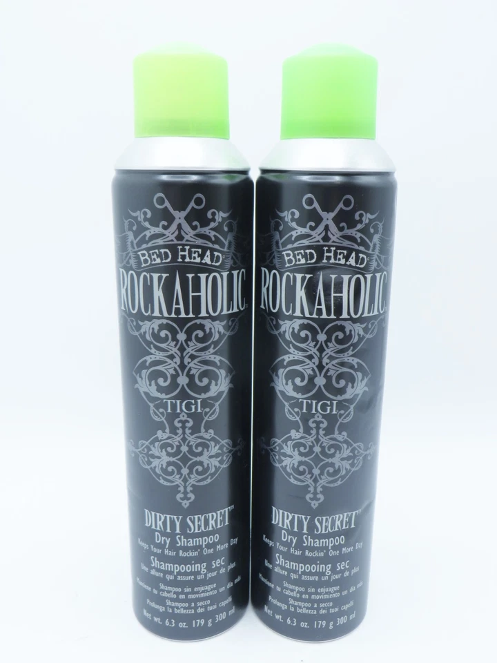 TIGI BED HEAD ROCKAHOLIC DIRTY SECRET DRY SHAMPOO 6.3 OZ (Lot of 2)  Scuffed! - Image 1 of 2