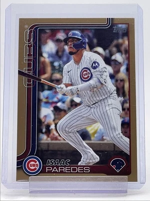 ISAAC PAREDES 2025 TOPPS SERIES ONE BASEBALL GOLD CUBS #138 /2025 Q4876 - Image 1 of 2