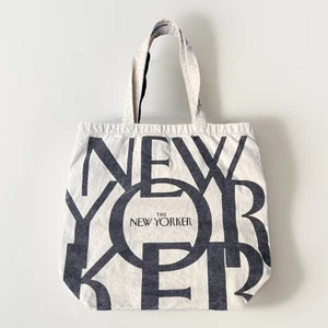 The New Yorker Tote Bag Magazine Natural Canvas Manhattan New York - Picture 1 of 5