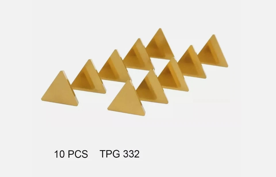 10 piezas herramientas de torneado de torno TPG-322 C5 TPMN160308 insertos de carburo sólido de estaño EE. UU. Foto 1 de 1