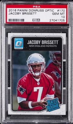 2016 PANINI DONRUSS OPTIC #170 JACOBY BRISSETT PSA 10 - Image 1 of 2