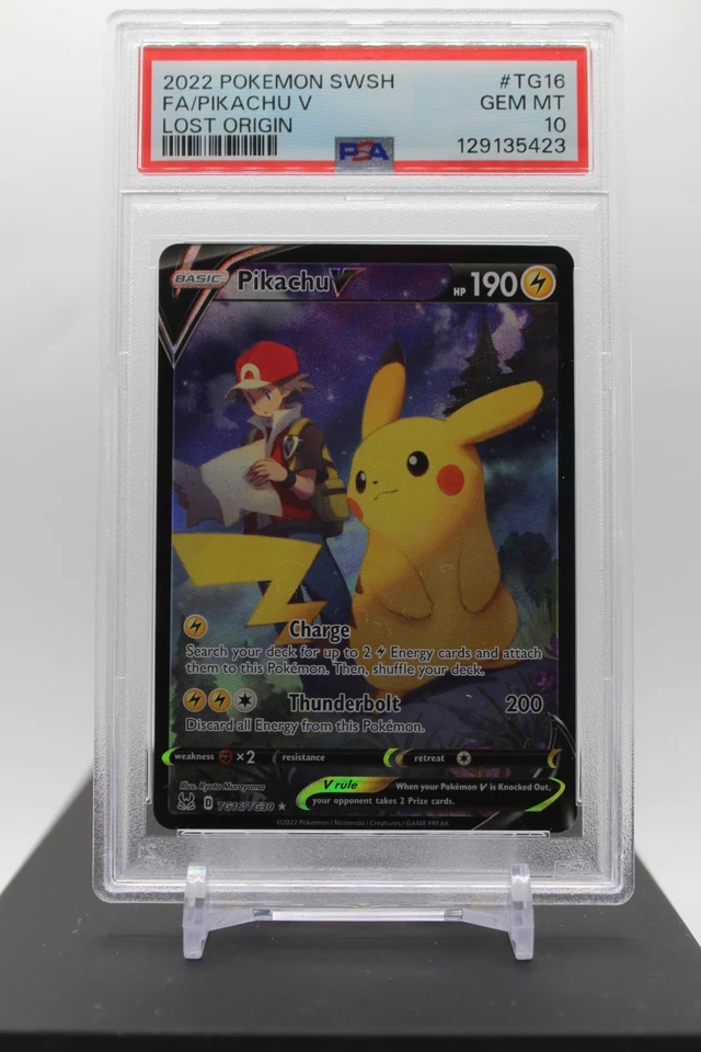 psa 10 - Pikachu V TG16/TG30 - 2022 Pokemon Swsh11: Lost Origin Trainer Galler - Image 1 of 1