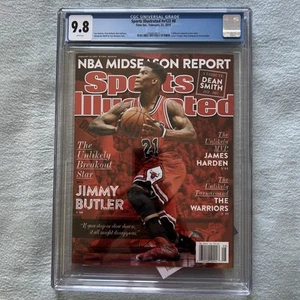 Jimmy Butler First SPORTS ILLUSTRATED Cover February 23, 2015 Newsstand CGC 9.8 - Picture 1 of 8