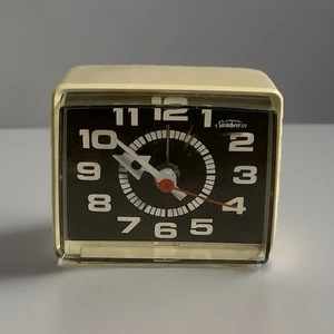 Mid-Century Vintage Sunbeam Electric Alarm Clock Retro Works - Picture 1 of 3