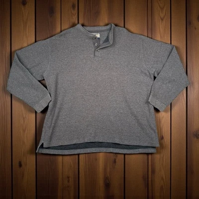 VTG High Sierra Long Sleeve Thermal Waffle Shirt Henley Brown Men XL 90s Y2K - Image 1 of 4