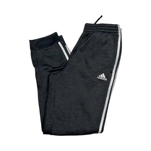 Adidas Youth Skinny Fleece Lined Joggers Athletic Pants Size XL 18/20 Dark Gray - Picture 1 of 9