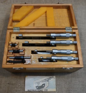 MG Mikrometer Mikrometer Satz 0-4" 0001" mit Koffer - Bild 1 von 24