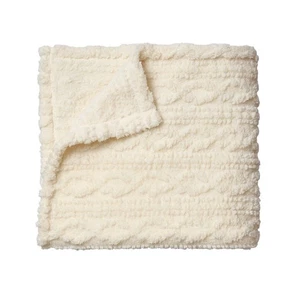 White Ulta Beauty Limited Edition Cream Color Plush Throw Blanket 50"x60" 2025 - Picture 1 of 6
