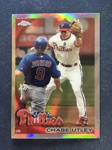 2010 Topps Chrome Refractor #86 Chase Utley Philadelphia Phillies - Picture 1 of 2