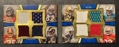 2011 Topps Supreme Football Eight Piece Relics Jerseys Patch Book Card #d 5/20 - Image 1 of 4