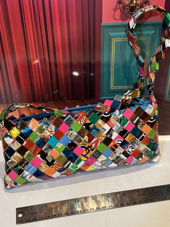 Bolso sin asas Y2K Vintage Retro Envoltura de Caramelos Único Multicolor Boho Chic Foto 1 de 2