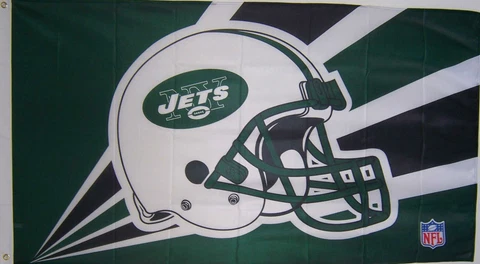 NEW YORK JETS HELMET NEW 3ftx5ft LISCENSED NFL FOOTBALL BANNER FLAG Cover