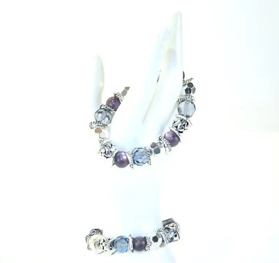  Браслет эластичный опал аметист и александрит бусина (объявление для одной единицы) - Изображение 1 из 4