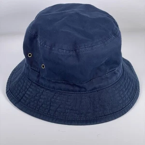 Vintage GAP Dark Blue Canvas Cotton Hat Lined Unisex Size S / M - Picture 1 of 10