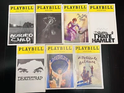LOT Of  7 Vintage Theatre Playbills - Image 1 of 4