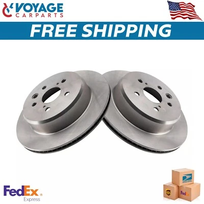 New Rear Disc Brake Rotor LH RH Kit Pair Set For 13-20 GS350 IS300 IS350 RC350 - Image 1 of 4