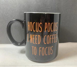 HOCUS POCUS I NEED COFFEE TO FOCUS JUMBO CERAMIC COFFEE TEA CUP MUG - Picture 1 of 9
