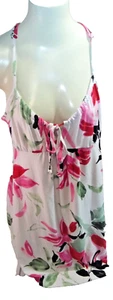 Secret Treasures Women's Pink Floral Sleeveless Nightgown Lace Size M 8-10 - Picture 1 of 11