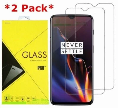 2-Pack Premium Real Tempered Glass Screen Protector For OnePlus 6T - Image 1 of 4