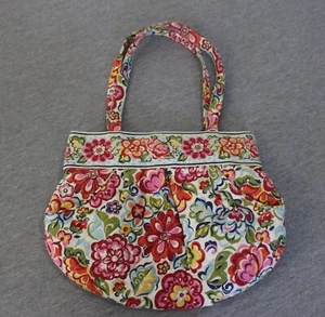 Vera Bradley Shoulder Bag Hope Garden Retired Pattern Quilted Pockets - Picture 1 of 6