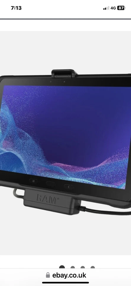 RAM-HOL-SAM52PDU RAM EZ-Roll'r Powered Dock for Tab Active4 Pr... - Image 1 of 1