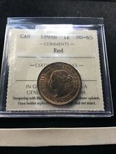 1898H  ICCS Graded Canadian, Large One Cent, MS-65 
