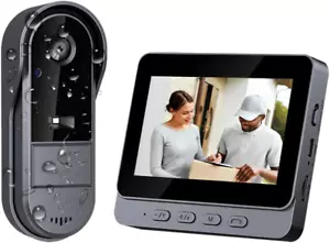 Videocitofono Campanello Senza Fili Da Esterno Impermeabile IP67, Citofono Con T - Foto 1 di 12